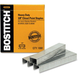 Amax Inc Heavy-Duty Staples 1/2"W 3/8"L 100/Strip 1000/BX SB35381M