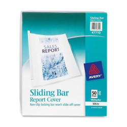 Avery Dennison Ave-47710 Non-slip Sliding Bar Report Cover - 20 Page X