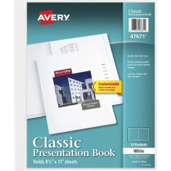 Avery Dennison Ave-47671 Classic Presentation Book - Letter 8.5" X