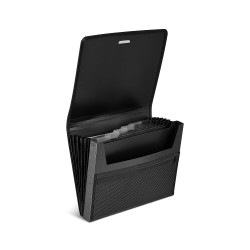 Staples Expanding File + Portfolio Letter Size 7-Pocket Black (51820)