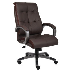 Boss Double Plush High Back Executive Chair Brown B8771P-BN