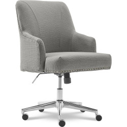 Serta Leighton Fabric Home Office Chair Medium Gray (48445)