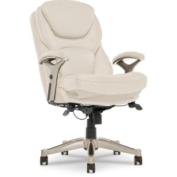 Serta Claremont Ergonomic Faux Leather Swivel Executive Chair with Back in