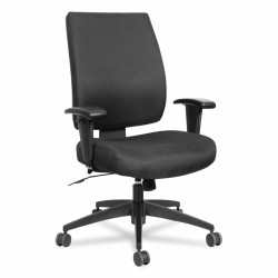 Alera Wrigley Series High Performance Mid-Back Synchro-Tilt Task Chair Black