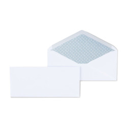 tions Gummed Security Tint #10 Envelope 4-1/8" x 9-1/2" White