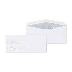 tions #10 Envelope Double Window Security-Tint Gummed Envelopes