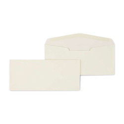 tions #10 Premium Diag-Seam Gummed Envelopes 4-1/8" x 9-1/2" Ivory